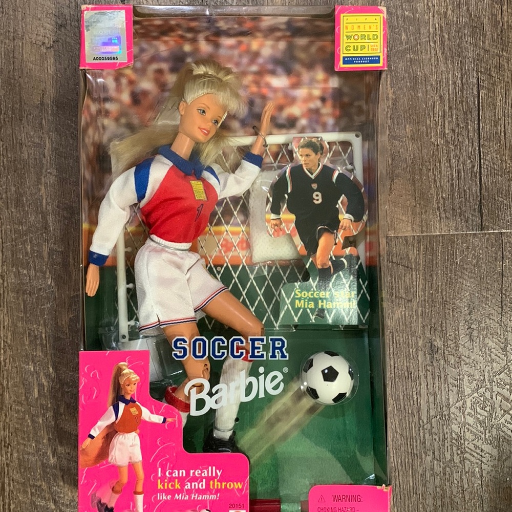 Mia Hamm Soccer Barbie NIB